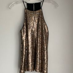 Never Worn With Tags, Fun And Flirty Animal Print Sequin Tank With Black Straps. Perfect For A Holiday Party! Gold Tops For Date Night And Party Season, Chic Gold Sequined Tops, Gold Sleeveless Top For Date Night, Trendy Gold Evening Top, Chic Gold Tops For Date Night, Zara Gold Party Tops, Zara Top For Night Out Party Season, Zara Top For Party Night Out, Chic Gold Stretch Top