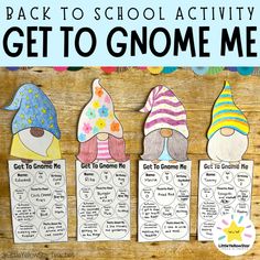 back to school activity get to gnome me