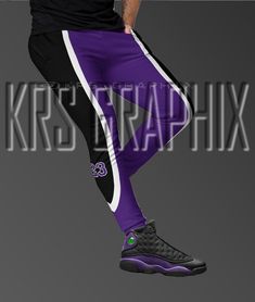 Sporty Purple Bottoms For Streetwear, Sporty Purple Joggers For Streetwear, Purple Cotton Sweatpants For Streetwear, Casual Purple Joggers For Streetwear, Purple Athleisure Joggers For Streetwear, Sporty Purple Cotton Joggers, Sporty Purple Cotton Sweatpants, Sporty Purple Sweatpants For Sports, Sporty Purple Joggers For Sports