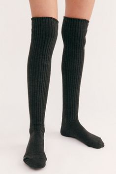 Bulky Knit Over-The-Knee Socks | Free People Lingerie Football, Bulky Knit, Cabin Socks, Football Socks, Over The Knee Socks, Thigh High Socks, White Lingerie, Knee Socks, Knee High Socks