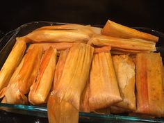 corn on the cob in a glass dish