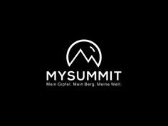 a black and white logo with the words mysummitt in front of it