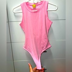 Hot Pink Sleeveless Bodysuit Nwot, Never Worn, Will Steam When Shipped Casual Sleeveless Summer Bodysuit, Casual Sleeveless Bodysuit For Summer, Solid Sleeveless Summer Bodysuit, Solid Sleeveless Bodysuit For Summer, Sleeveless Bodysuit For Summer, Trendy Tank Bodysuit For Summer, Trendy Summer Tank Bodysuit, Fitted Sleeveless Cotton Jumpsuit, Fitted Sleeveless Cotton Jumpsuits And Rompers