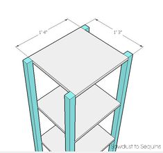 the plans to build a simple shelving unit