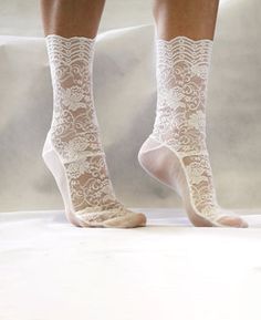 White Scalloped Lace Socks – Tatiana's Threads Fitted Lace Trim Socks For Summer, Summer Lace Trim Fitted Socks, Elegant Fitted White Socks, Fitted White Socks With Lace Trim, Elegant Fitted Lace Socks, White Lace Hosiery, White Stretch Lace Trim Hosiery, White Stretch Hosiery With Lace Trim, Summer Lace Socks With Lace Trim