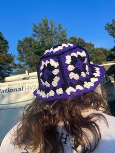 Handmade crochet Ravens NFL Football inspired bucket hat! Ravens Football, Nfl Football Teams, Crochet Bucket Hat, Crochet Art, Nfl Football, Football Team, Acrylic Yarn, Handmade Crochet, Bucket Hat