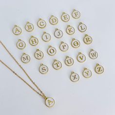 White Initial Necklace Initial Necklace Gold, Gold Lettering, 2023 Christmas, Gold Letters, Jewelry Lover, Initial Necklace, Mix And Match, Christmas Eve, Christmas List