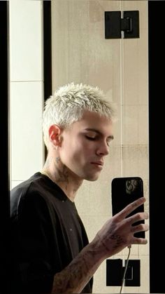 Like us series - Addicted series - Krista and Becca Ritchie Buzz Cut Men Dyed, White Dyed Hair Men, Dyed Blonde Hair Men, Buzzcut Dyed Hair Men, Grown Out Buzz Cut Men, White Boy Haircut, Dyed Buzzcut Men, Buzz Cut Dyed, Dyed Buzzcut