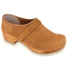 Looking for quality leather clogs? Camel Nubuck/Pull-up Klogga  - quality closednack clogs form our brand mark, natural pull-up/nubuck leather, wooden soles, handmade, Swedish design - everlasting and best choice for those who prefer wooden footbed; excellent for professional and everyday use > Natural, quality leather with Klogga  brandmark > Natural wooden footbeds painted light brown > Excellent support and comfort due to orthopaedic wooden soles > Wood allows the feet to breathe and absorbs Brand Mark, Wooden Clogs, Design Shoes, Swedish Design, Leather Clogs, Clogs Shoes, Nubuck Leather, Pull Up, Shoes For Men