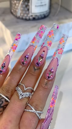 Xxl Nail Ideas, Acrylic Nails Stiletto, Valentines Day Nail Art, Summer Nails Ideas, Long Acrylic Nail Designs, Nails Art Designs, Ombre Acrylic Nails