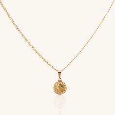 Our Layla Necklace, an 18K gold filled piece, is perfect for everyday wear. Its classic and simple design allows it to remain the perfect piece to fit any kind of outfit. Its design includes a small (or) medium coin pendant attached a dainty curb chain. • Single Coin Necklace• 18k Gold Filled• Chain Length: 18" + 1" extender ( to make adjustable to wear at different lengths)• Small Coin Size: 12mm x 15mm• Medium Coin Size: 15mm x 18mm Heavy Sweating, Body Sweat, Normal Body, Gold Coin Necklace, Coin Pendant Necklace, Layered Necklace Set, Jewelry Accessories Ideas, Accessories Ideas, Coin Necklace