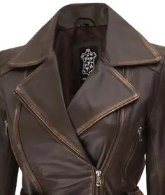 Rub Off Brown Moto Leather Jacket For Women
This asymmetrical style rub off brown belted moto leather jacket is made with real lambskin to ensure durability and its extra detailing provides a gorgeous look with any clothing. Features include wide lapels, asymmetrical closure, waist belt, and multiple pockets. If you are in search of something fashionable and comfy, then don't miss this belted dark brown moto leather jacket by Fan Jackets.

 

 

 

FAQs

	
		
			
			How long will Distressed Brown Moto Leather Jacket For Fall, Brown Belted Fitted Leather Jacket, Fitted Brown Leather Jacket With Asymmetrical Zip, Brown Belted Leather Jacket With Long Sleeves, Brown Asymmetrical Zip Biker Jacket For Winter, Winter Brown Asymmetrical Zip Biker Jacket, Fitted Distressed Brown Leather Biker Jacket, Fitted Distressed Brown Biker Jacket, Distressed Brown Fitted Leather Biker Jacket