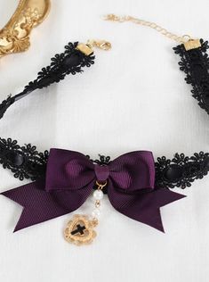 ❤︎Rose Lolita gothic accessories❤︎ Goth Head Accessories, Purple Gothic Accessories, Pink Gothic Jewelry, Black Gothic Headband, Egl Accessories, Ribbon Quilt, Rose Headband, Gothic Accessories, Pearl Bag