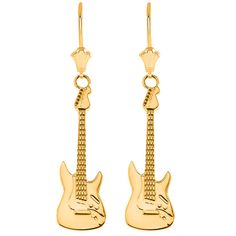 Description: 10k Solid Yellow Gold Electric Rockstar Band Guitar Leverback Earrings Item No.: H686 Metal Type: 10k Solid Gold (Stamped 10k), (Available In 14k And Sterling Silver) Metal Color: Yellow Gold (Available In Rose Gold And White Gold) Measurement: Height With Leverback: 1.67" In. Height W/O Leverback: 1.07" In. Width: 0.32" In. Depth: 0.04" In. Est. Weight: 1.19 Grams Note: * Made To Order In Usa. Please Allow 5-7 Days To Be Shipped. Rockstar Earrings, Guitar Earrings, Gold Guitar, Shine Jewelry, Front Back Earrings, Diamond Evil Eye, Music Jewelry, Mini Earrings, Idea Gift