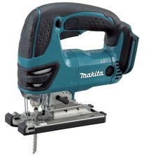 the makita jig saw is being used to cut through wood and metal