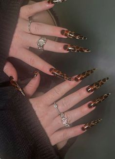 Leopard Nail Art, Maroon Nails, Asian Nails, Leopard Print Nails, Nail Art Gel, Gel Nails Diy, Print Nails