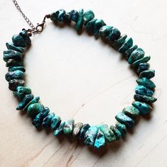 Chunky Turquoise Collar Necklace - Boho Chic Jewelry Online | The Jewelry Junkie Chunky Turquoise Necklace, Boho Choker Necklace, Choker Necklace Online, Two Necklaces, Turquoise Choker, Beaded Collar Necklace, Natural Turquoise Stone, State Of Oregon, Boho Choker