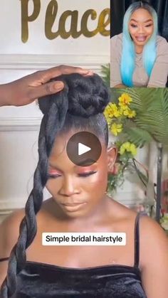 2.9M views · 40K reactions | Efe Beauty's | Facebook Simple Bridal Hairstyle, Hair Hack, Dye Hair, Cucumber Salad, Color Hair, Buns, Hair Hacks, Hair Pieces