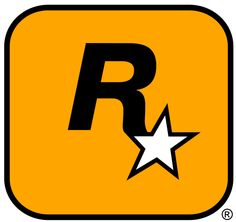 an orange square with the letter r on it and a star in the bottom right corner