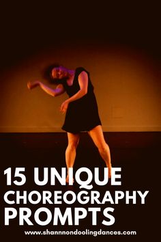 an image of a woman dancing on stage with the words 15 unique photography propps