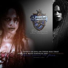 an image of two women with makeup on their faces and the words ravenclaw above them