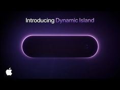 an apple logo with the words,'introduce dynamic island'in front of it