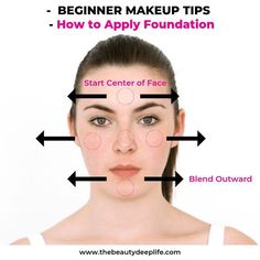 Step by step makeup tips for beginners...Learn how to correctly apply foundation for a flawless complexion and finishmakeup foundation beautytips faces Step By Step Makeup, Foundation Tips, Apply Foundation, Beginner Makeup, Makeup 101, Makeup Step By Step, How To Apply Foundation, Makeup Tips For Beginners, How To Apply Mascara