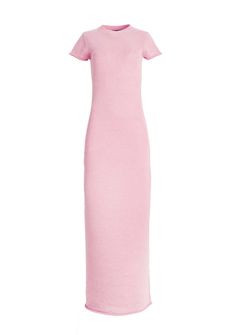 Airess Maxi Dress Pink Short Sleeve Maxi Dress With Buttons, Luxury Pink Short Sleeve Maxi Dress, Pink Maternity Maxi Dress With Short Sleeves, Pink Non-stretch Long Sleeve Maxi Dress, Pink Sleeveless Non-stretch Maxi Dress, Short Sleeve Maxi Dress, Spring Knits, Knit Shoes, Knit Denim