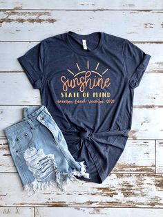 Fun Summer T-shirt With Name Print, Blue Name Print T-shirt For Summer, Summer Blue T-shirt With Name Print, Summer Family Reunion Graphic Tee, Summer Tops With Custom Print For School Spirit, Family Beach Vacation Shirts, Beach Vacation Shirts, He Is Risen Shirt, Christian Shirts Funny