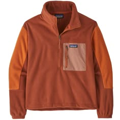 Combining 2 of their favorite materials  Micro D and Houdini  the women's Patagonia Microdini Half-Zip fleece pullover wraps you in lightweight warmth for everyday comfort. Patagonia Long Sleeve Fleece Jacket For Fall, Patagonia Tops With Pockets For Fall, Patagonia Half-zip Fall Outerwear, Patagonia Clothing, Patagonia Outfit, Fleece Hoodie Women, Fleece Jacket Womens, Tunic Hoodie, Quarter Zip Fleece