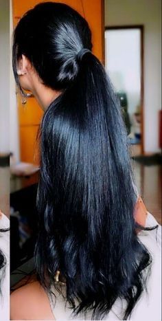 Black Haircut Styles, Indian Hair Extensions, Raw Indian Hair, Jet Black Hair, Nails Blue, Hair And Beauty, Long Hairstyles