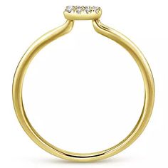 Gabriel & Co. 14K Gold Pavé Diamond Uppercase D Initial Ring Women's fashion Ring Style Number: LR51164D-Y45JJ / LR51164D-W45JJ / LR51164D-K45JJ Division: Gabriel Stackables Collection: Stackable Style: Initial Starting Price: $455.00 USD* Carat Weight: 0.05ct Width: 6.80mm Thickness: 1.40mm Bandwidth: 1.35mm Add this fashionable letter "D" initial ring to your everyday stack for a personalized touch. Dazzling 0.05ct pavé diamonds encrust the initial, creating eye-catching sparkle. A simple Yellow Gold Diamond Halo Ring Stamped 14k, Yellow Gold Halo Ring With Diamond, Stamped 14k, Yellow Gold Rings With Single Cut Diamonds For Evening, Evening Yellow Gold Diamond Ring With Accents, Evening Yellow Gold Rings With Single Cut Diamonds, Yellow Gold Brilliant Cut Diamond Ring For Evening, Diamond Rings In Yellow Gold For Evening, Evening Brilliant Cut Diamond Ring In Gold, Luxury Gold Diamond Evening Ring