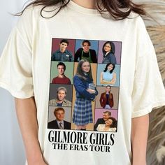 Gilmore Girls Eras Tour Shirt, Never Grow Up & When Emma Falls In Love Concert Emma Falls In Love, Gilmore Girls Shirt, Gilmore Girls Outfits, Eras Tour Shirt, Iconic Moments, Lorelai Gilmore, Never Grow Up, Cute Fit, You Matter