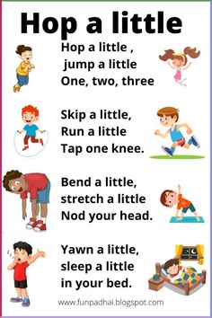 a poster with words describing how to stop a little kid from jumping on the bed