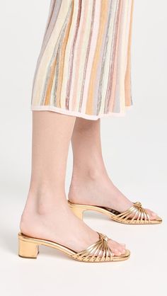 Loeffler Randall Hazel Knot Mid Heel Mule Sandals | Shopbop Kitten Heels With Leather Sole And Single Toe Strap, Single Toe Strap Kitten Heels With Leather Sole, Summer Evening Kitten Heels With Leather Sole, Summer Open Toe Kitten Heels With Leather Sole, Summer Kitten Heels With Leather Sole, Chic Summer Kitten Heels With Leather Sole, Summer Kitten Heels With Leather Sole And Round Toe, Loeffler Randall Shoes, Latest Sandal