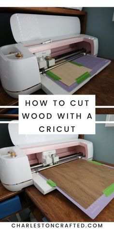 how to cut wood with a cricut machine and cutting mat on the table