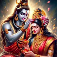 an image of lord and goddess