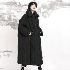 women down coat Winter Oversized Duck Down Outerwear, Oversized Duck Down Outerwear For Fall, Winter Down Long Coat, Long Down Coat For Winter, Duck Down Long Coat For Cold Weather, Oversized Duck Down Parka For Fall, Winter Long Down Coat, Long Duck Down Puffer Coat, Oversized Duck Down Winter Parka