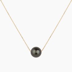 14K Solid Gold Genuine Natural Tahitian Black Pearl Floating Necklace 16" + 2" Extender for Women, 8mm - 12mm, Nickel Free Hypoallergenic for Sensitive Skin, Gift Box Included Came from Tahiti and made in Hawaii. Handmade Black Pearl Pendant, Tahitian Pearls Jewelry, Floating Pearl Necklace, Tahitian Pearl Necklace, Floating Necklace, Tahitian Black Pearls, Pearl Collection, Tahitian Pearls, Yellow Gold Chain