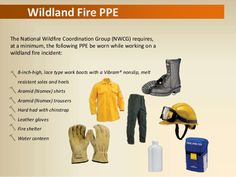 there are many different items that can be found in the wildland fire ppe