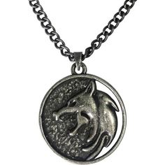 Geralt's medallion necklace is an exact replica of the medallion worn by Henry Cavill in Netflix: The Witcher television series. Great as a cosplay piece as well as casual jewelry attire. The 2-inch diameter medallion features a molded flat relief design and is made from zinc alloy. The 30-inch long chain is made of iron. Packaged in wooden collector's case measuring 3.75 x 4.5 x 1 inches. Officially licensed. Wolf Medallion, Witcher Geralt, The Witcher Geralt, Relief Design, Replica Prop, Casual Jewelry, White Wolf, Medallion Necklace, Henry Cavill