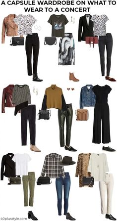 Outfits To Wear To A Concert Winter, Clothes For A Concert Night, Professional Rocker Outfits, Fall Concert Outfit Night Outside, What To Wear To A Concert In The Fall, Rock Concert Outfit Ideas Over 40 Summer, What To Wear To A Journey Concert, What To Wear To Ed Sheeran Concert, Rock Style Outfits For Women