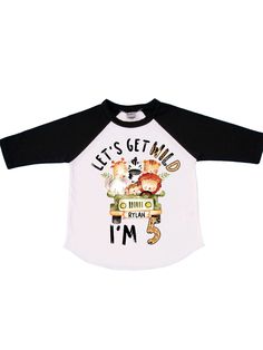 a white and black shirt that says let's gettind on the front