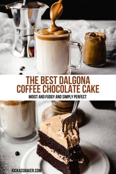 the best dalgona coffee chocolate cake