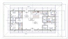 a blueprint shows the floor plan for a house with two floors and an office area