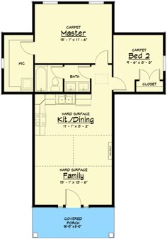 the first floor plan for a home