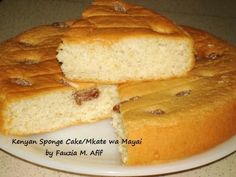 several pieces of cake sitting on top of a white plate