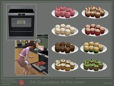 4 Cupcakes, Making Cupcakes, Broken Egg, Sweet Dough, How To Make Cupcakes, Baking Recipe, Game Food, Sims 4 Cc, Cupcake Recipes