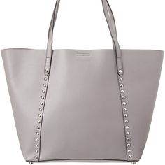 Rebecca Minkoff Blythe Tote Grey One Size Embellish Your Daily Look With This Flawless Rebecca Minkoff Blythe Tote. Made Of Leather With Stud Detail. Magnetic Snap Closure. Dual Shoulder Straps. Signature Logo Engraved Hardware Detail At Back. Protective Metal Foot Base. Two Interior Back-Wall Slip Pockets. Bottom Width: 19 In Depth: 5 In Height: 12 In Strap Length: 22 In Strap Drop: 10 In Weight: 1 Lb 10.8 Oz New With Tag! Silver-tone Hardware Tote Shoulder Bag, Bags With Silver-tone Hardware For Daily Use, Modern Bags With Metal Hardware For Errands, Daily Use Bags With Silver-tone Hardware, Shopping Bag With Double Handle And Gunmetal Hardware, Shoulder Bag With Gunmetal Hardware For Shopping, Gunmetal Hardware Shoulder Bag With Double Handle For Shopping, Everyday Tote Shoulder Bag With Branded Hardware, Shopping Tote Bag With Silver-tone Hardware