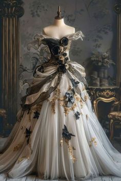 #fashion trends#new styles#dresses#nail arts#hairstyles#gowns #fashion trends British Ball Gowns, Big Fancy Dresses Gowns, Book Ball Gown, Enchanted Ball Gown, Fantasy Ball Dress, Fantasy Royal Clothing, Unrealistic Dresses, Princess Dress Fairytale Royal